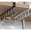 Multipurpose 6 Hook Kitchen Cup Holder Home Accessory for Cabinet and Wall Storage of Mugs and Daily Use Items