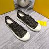 Samma FF-bokstav broderade gamla blommor snörning canvas skor låga sport- och fritidsparsskor student mångsidiga brädskor damer