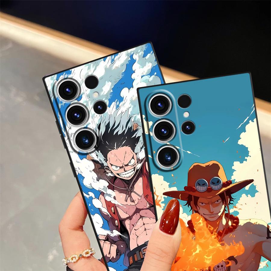 Ones Pieces Luffy Case for Samsung Galaxy S9 S25 Ultra S23 FE S20 S22 S24 Plus S21 Funda Phone Cover