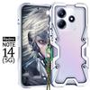 Rüstungsschraube Metallrahmen Stoßfeste Hülle Für Xiaomi redmi note 14 pro Aluminium Bumper Cases Strapazierfähige Fundas Für Redmi note 14