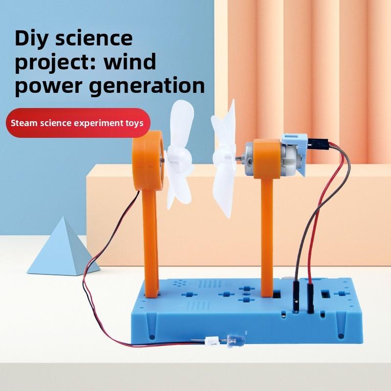 DIY Wissenschaftlicher Windkraftgenerator Spielzeug für Kinder Pädagogische STEM Aktivität