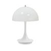 Slim Waist Mushroom Table Lamp: Dimmable, Eye-Protective Night Light for Bedroom and Living Room, European Style.