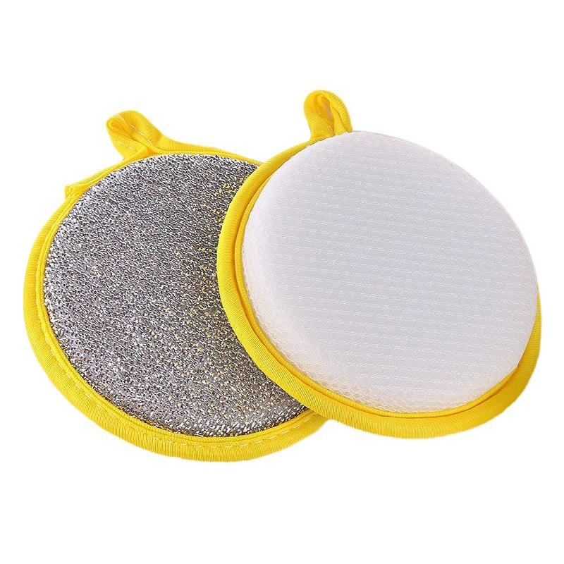 5Pcs Double Side Dishwashing Sponge Dish Washing Brush Pan Pot Dish Wash Sponges Household Cleaning Kitchen Tools
