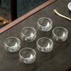 2/6Pcs Double Layer Glass Tea Cup Set Transparent Drinkware Coffee Milk Water Mug Multi-Purpose Brewings Tea Cup Kitchen Tools