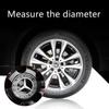 Car Sticker CLS GLA 4 Pieces/Set 75mm For Mercedes Benz AMG W203 W206 W220 W205 W211 W212 Car Wheel Center Hub Caps Benz Emblem