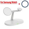 3 in 1 Magnetic Wireless Charger 30W Fast Charging Station & Ring For Samsung Galaxy S25 S24 Watch 7 6 5 4 3 Active 1 2 Earbuds