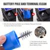 2 in 1 Battery Terminal Brush for Side & Top Car Battery Post Terminal Cleaner Dirt Corrosion Brushes Hand Tool.