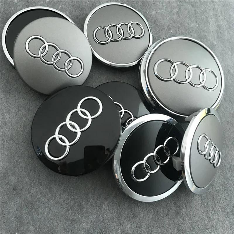 4 Stück 60mm 61mm 68mm 69mm Auto Styling Radnabenkappe Nabenkappe Abzeichen 4B0601170 Für Audi A3 A4 A5 A6 A7 A8 S4 S6 Zubehör