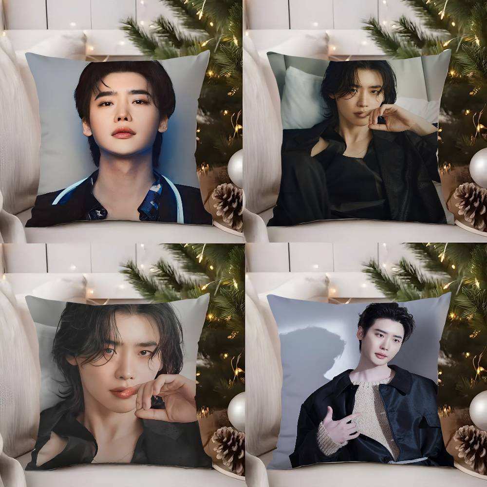Lee Jong Suk Kissenbezug Büro Sofa Schlafsaal Stuhl Rücken Kurzplüsch Doppelseitiger Druck Heimkissenbezug