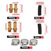 Manual 5 Psi Adjustable Fuel Regulator Kit for Carburetor Engines with 8mm/0.3" Fittings, Perfect for General Purpose Vehicle Modification