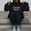 European-Size Heavy-Duty Autumn Women's Sweatshirt, Casual Loose Fit, No Hood, Mid-High Collar, Long-Sleeved.