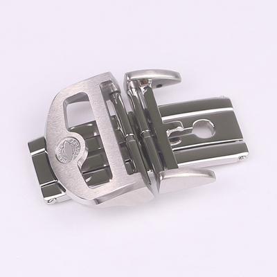 New Folding Watch Buckle Replacement IWWC Women 316L Stainless Steel Double Pull Butterfly Buckle Belt Buckle 18mm Watch Buckle