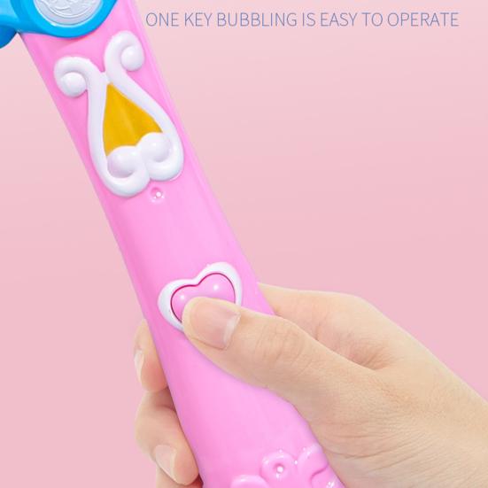 Yousheng Bubble Blower Detachable Electric Safe Leak-proof Smooth Surface Entertainment Novelty Butterfly Shape Bubble Stick Girl Toy