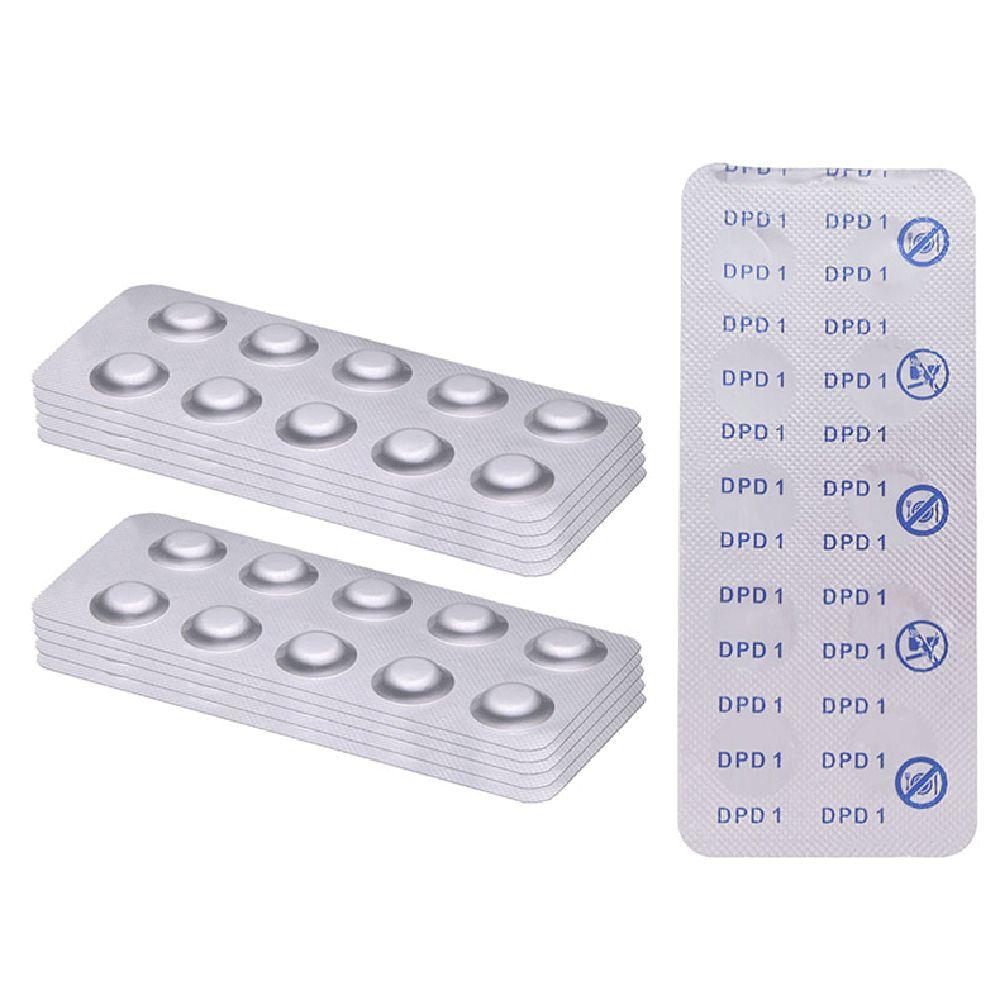 

100PCS DPD Effervescent Tablets Chlorine Test Water Quality Analysis Swimming Pool Water Test