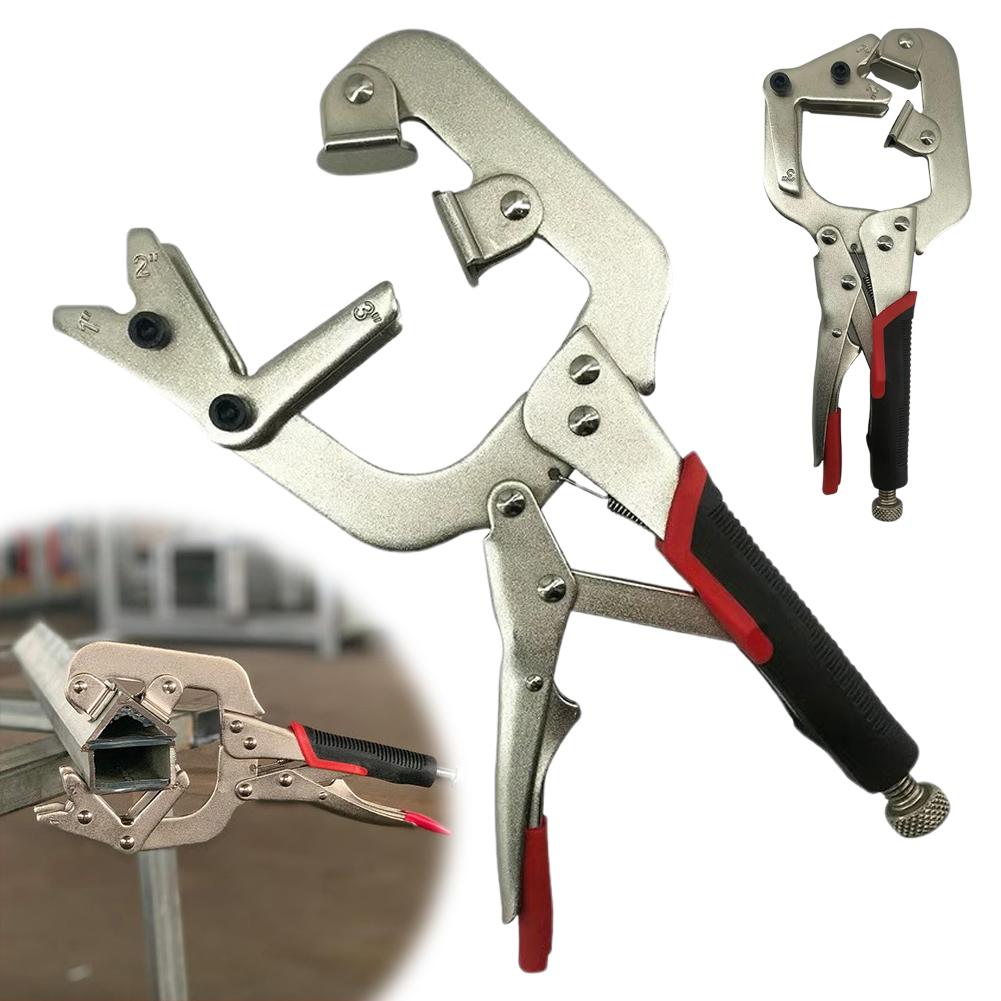 10-inch Welding Pipe Plier Clamp Fast Release Welding Clamp C-clamp Fast Locking With V-pads Large Plier Release Pipe J3e8