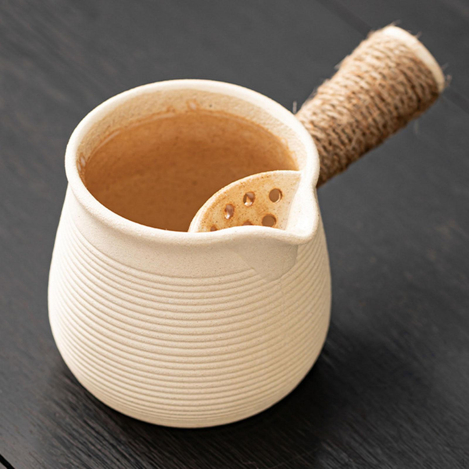 

650ml Ceramic Teapot with Side Handle And Tea for Outdoor Use style A