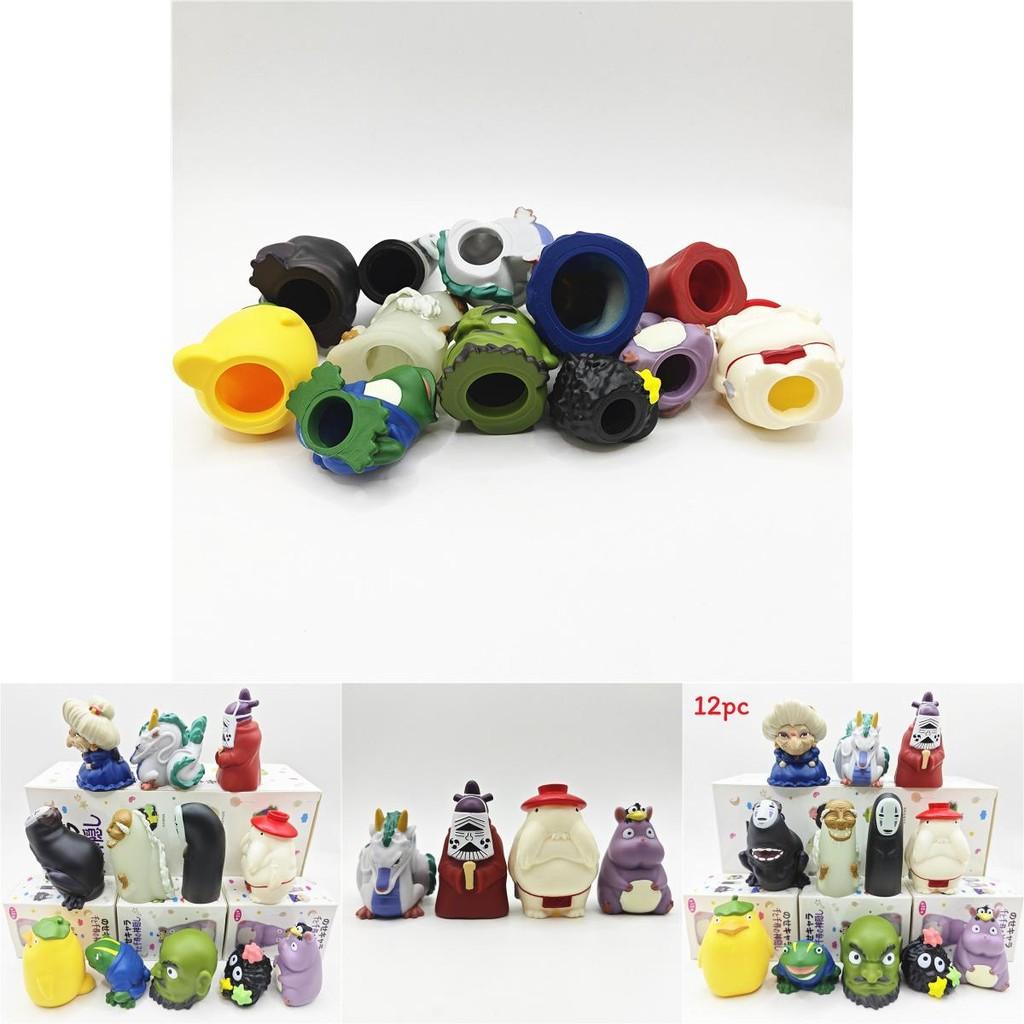 Spirited Away Ghost Character Toy Set Featuring No Face Man For Anime Fans