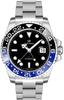 HAMAYOTA Automatic Diving Watch with GMT Function and Multicolored Ceramic Rotating Bezel Men's