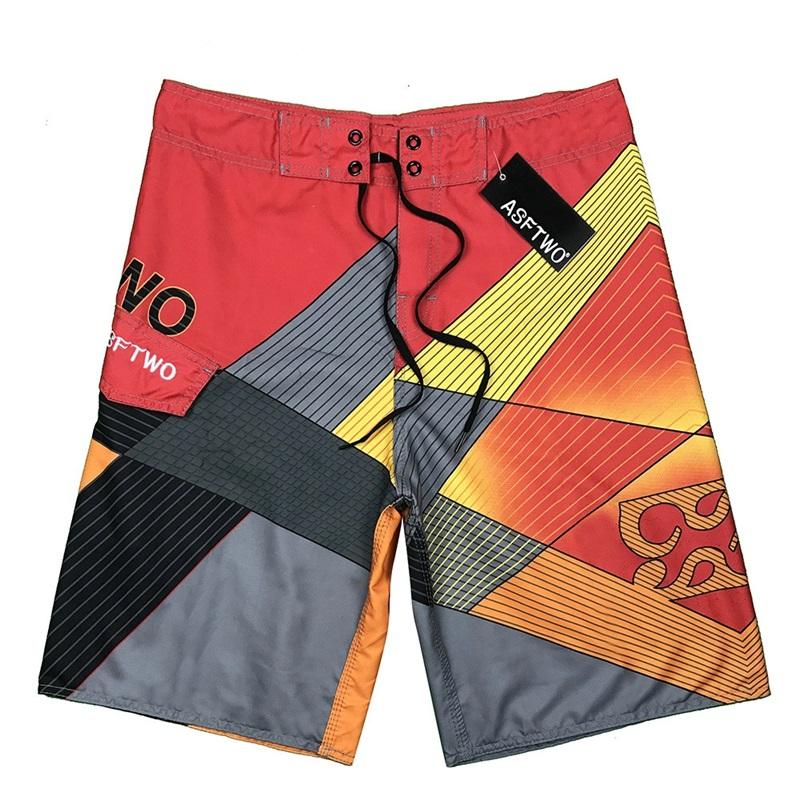 Fitness Sport Übergröße Hose Herren Fünf-Punkt Pfirsichleder Fleece Surfen Schnelltrocknend Coole Farbe Strandhose