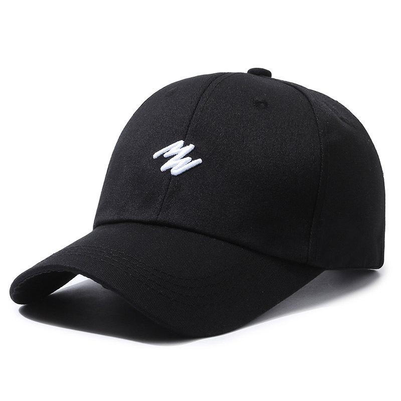 Letter Embroidered Baseball Hat Fashion Solid Color Peaked Cap Sun Protection