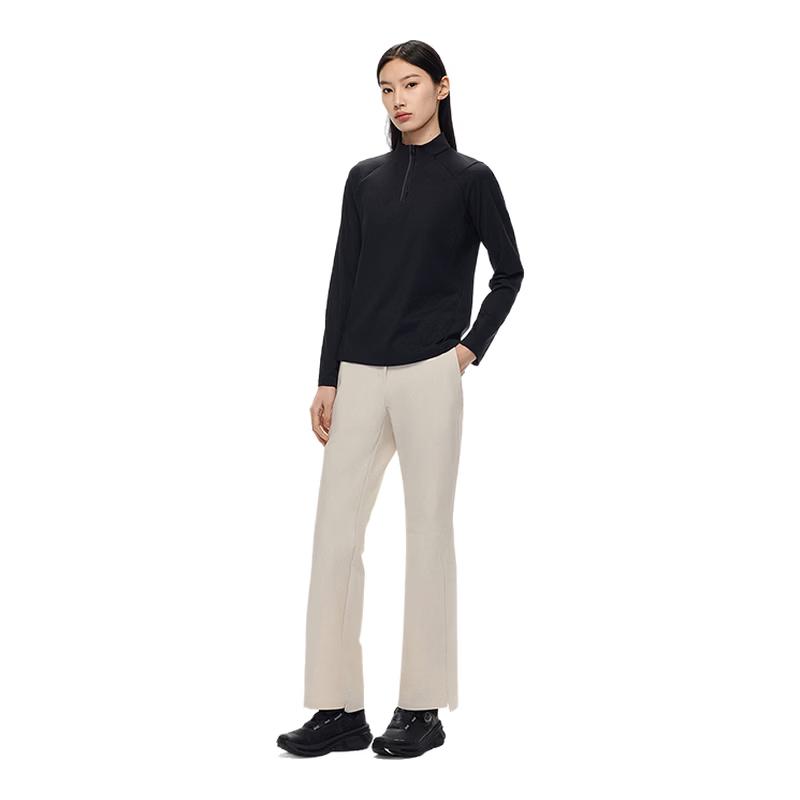 Anta Champion All-Weather Brushed Half-Zip Long-Sleeve Sports Top for Women XL