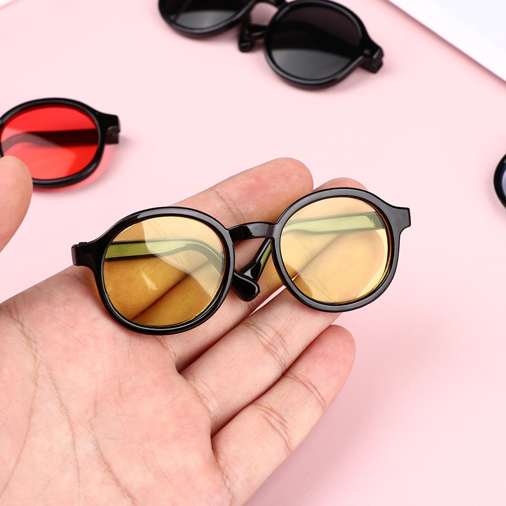 Cotton Doll Glasses Vintage Round Sunglasses Colorful Lens Eyeglasses Miniature Eyeglasses For Blythe 18 Inch Dolls Accessories