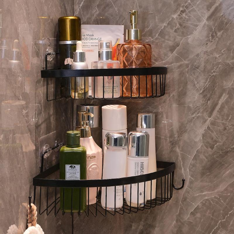 Toilet storage rack bathroom washbasin wall mounted storage rack toilet bathroom cosmetics storage box  bathroom accessories