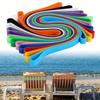 6/12 Pcs Random Colors Rubber Bands Colorful Silicone Planner Elastic Bands Reusable Stretchable Wrapping Bands