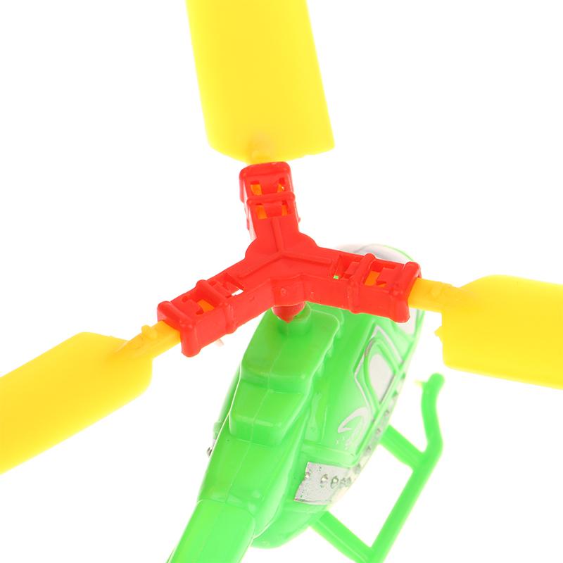 Classic Outdoor Game Handle Pull Line Helicopter Draw Rope Take-Off Small Plane Interactive Educational Toys Children'S Gift