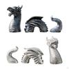 Three Section Dragon Sculpture Garden Statue Gift Decoration Vinyl Figurine Landscape Ornament for