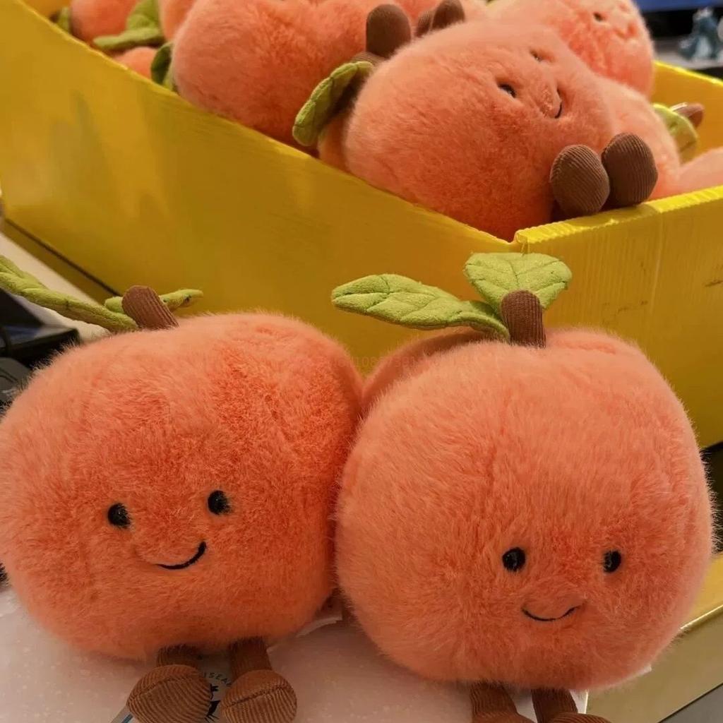 Früchte Pfirsich mit Beinen Kawaii Puppe mit Beinen Lächelndes Gesicht Obst Figured Cosplay Kissen Sofa Dekor Kinder Geburtstagsgeschenke
