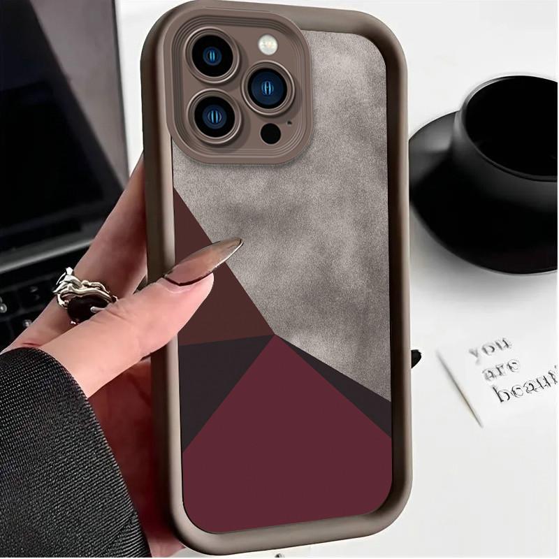 Triangle Patterns Printed Fashion Case Flexible Soft Silicone TPU Shell Full Back Cover for Realme