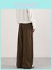 American Vintage Casual Pants With Solid Color For Men And Women