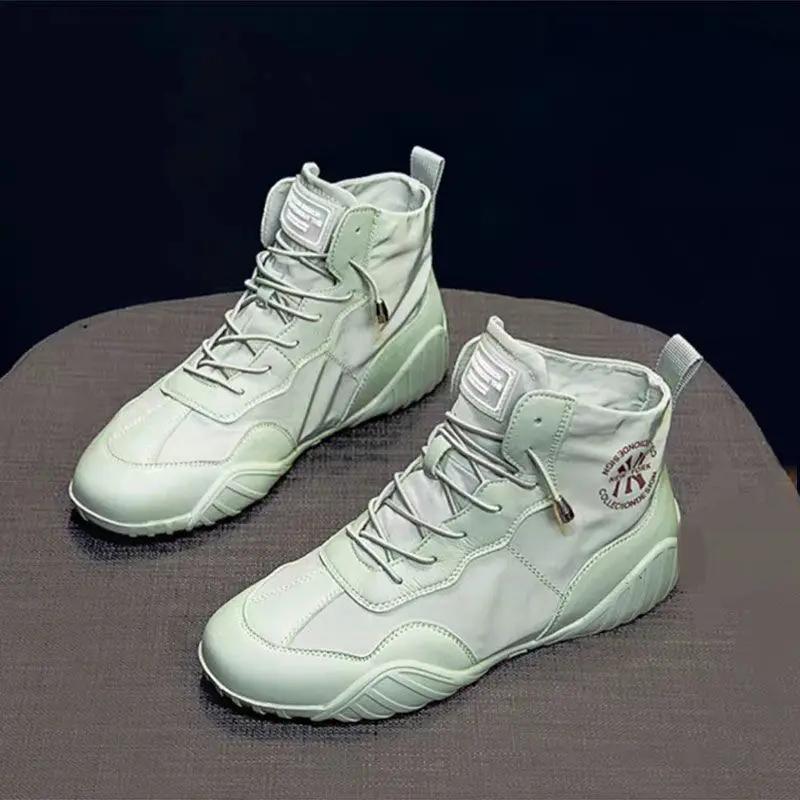 Fashion Spring Summer High-top Canvas Shoes Thin Breathable All-match Korean Shoes Trend Womens Sneakers