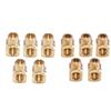 Pack Of 5 Brass Square Pipe Fittings Brass Elbow Connectors Metal Corner Pipe Joints for Home Plumbing & Water Supply