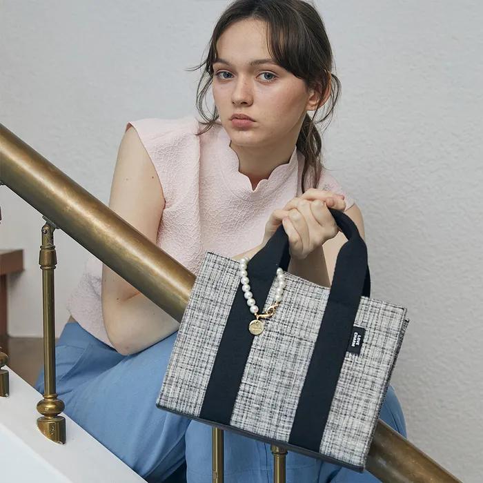 [Tweed Canvas Bag_Medium]