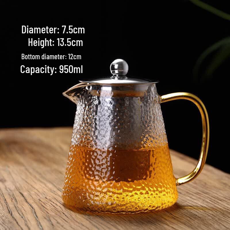 Biaoxing Heat-Resistant Glass Teapot & Stainless Steel Tea Set