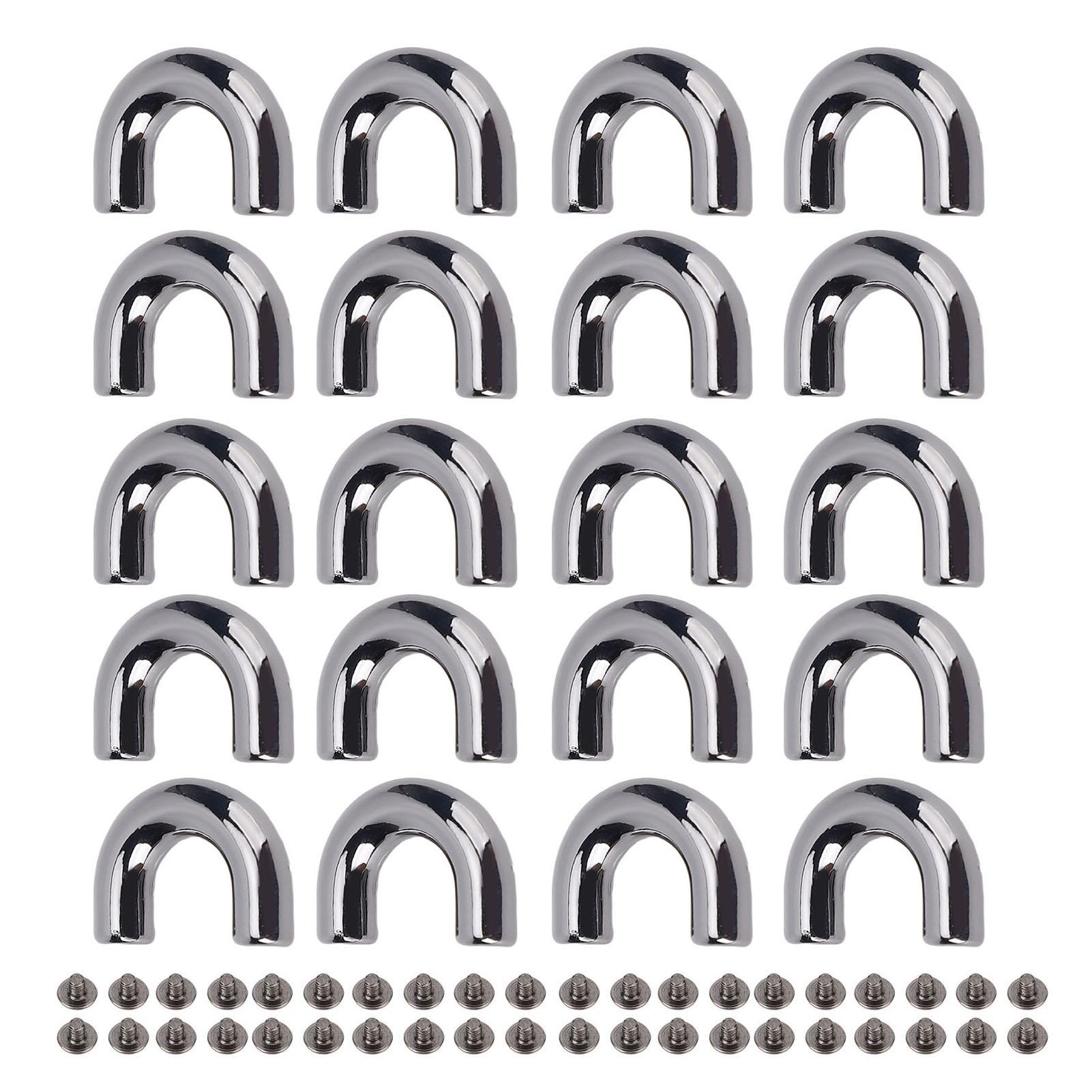 20 Sets Boogbrug Connector Gespen U-vormig   Kettingband Connectoren Zinklegering IJzer voor Tassen Knutsel
