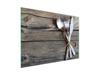 SZKLANA DESKA DO KROEJNIA 30x22 SZTUĆCE