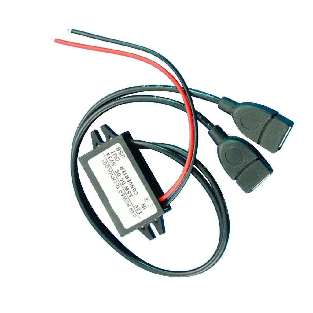 DC To DC Buck Converter Module 12V To 5V Power Adapter Reduced Voltage Regulator Dual USB Output