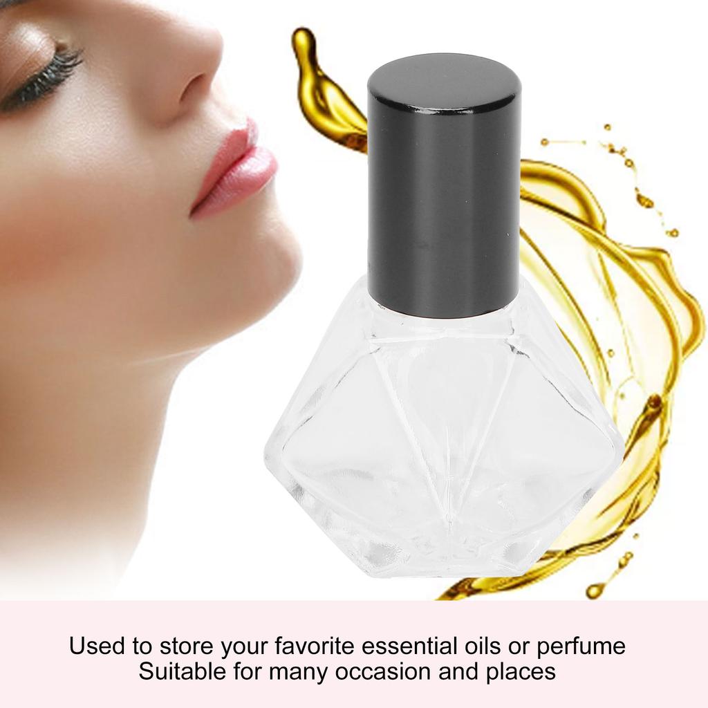 Professional Glass Perfume Roller Bottle Portable Essential Oil Roll On Bottles 8ML