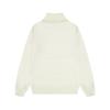 AMI Autumn and Winter New Gold and Silver Large Heart Alpaca Wool Blended Soft and Sticky Knitted Couple's High Neck Sweater