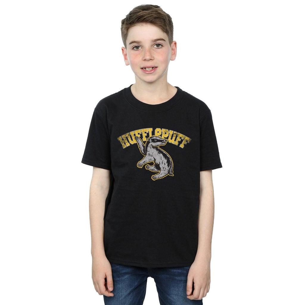 HARRY POTTER Boys Hufflepuff Cotton T-Shirt