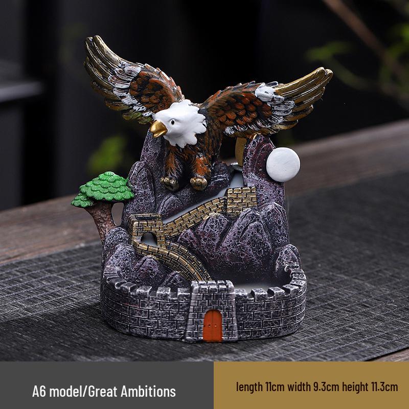 Creative Resin Backflow Incense Burner for Home or Office