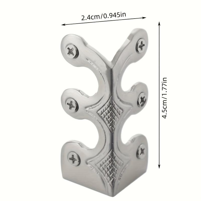 5Pcs Metal Corner Guards, Solid Brass Double-Sided Bumpers, Home Baseboard Angle Protectors, Pure Color Brass Skating Corners