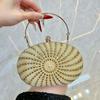 Premium pearl dinner bag Celebrity clutch bag Small fashion small fragrant handbag Oblique span bag