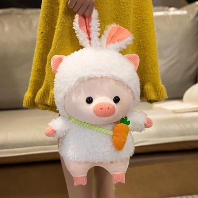 Simpatico Peluche Maiale Creativo Cosplay Coniglio & Orso Bambola Morbido Peluche Giocattolo per Bambini Bambino Kawaii Regalo di Compleanno