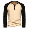 Collar Men's Base Shirt Casual Long Sleeved T-shirt For Men