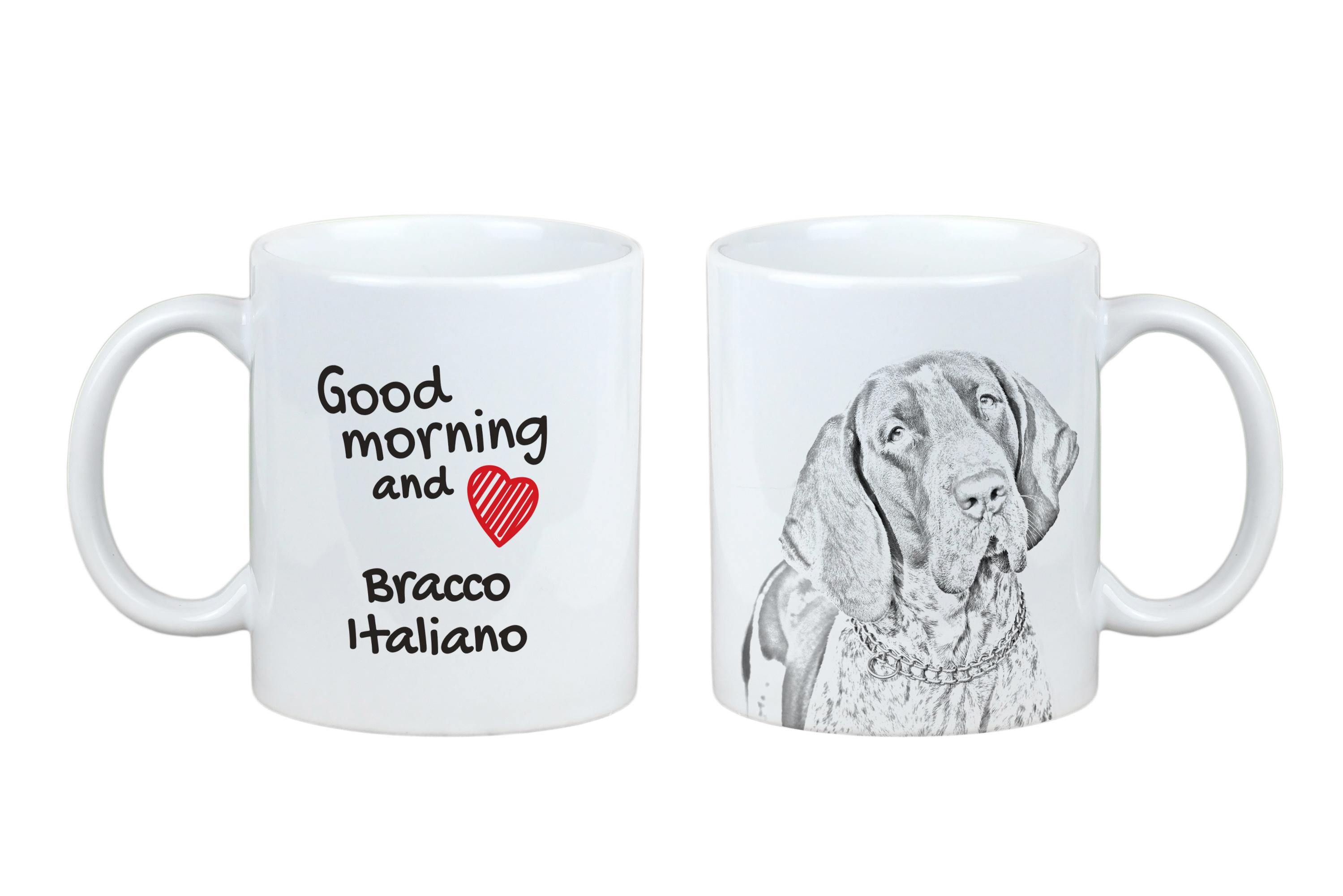 

Bracco Italiano - cup with a dog, personalized cup with a print, a classic gift for everyone from the Art-Dog brand білий