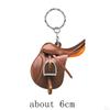 Cowboy Horse Saddle Nøkkelring Creative Auto Rear View Mirror Anheng Dekor Bil Interiør